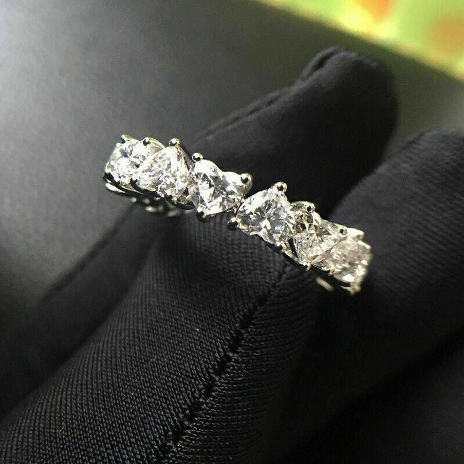 rose gold moissanite stone engagement ring